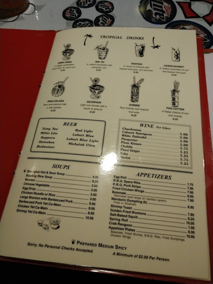 Menu New China Restaurant Troy Michigan-1